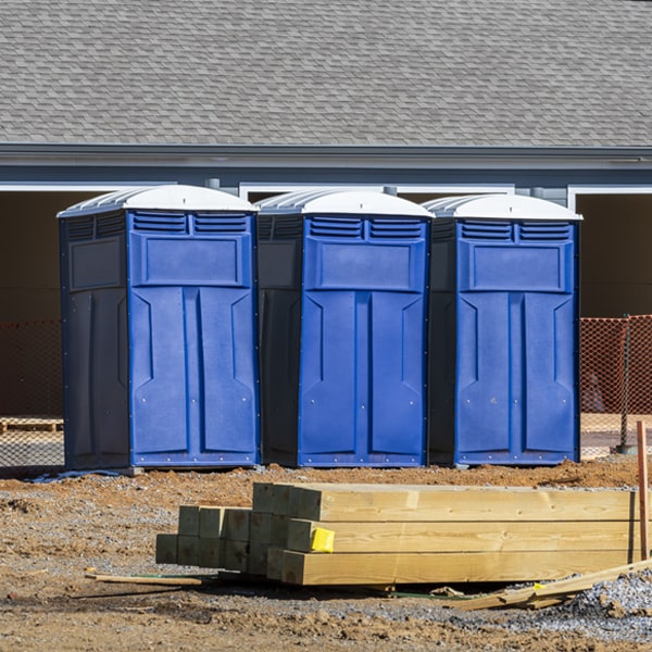 are there any restrictions on where i can place the portable toilets during my rental period in Edinburg North Dakota